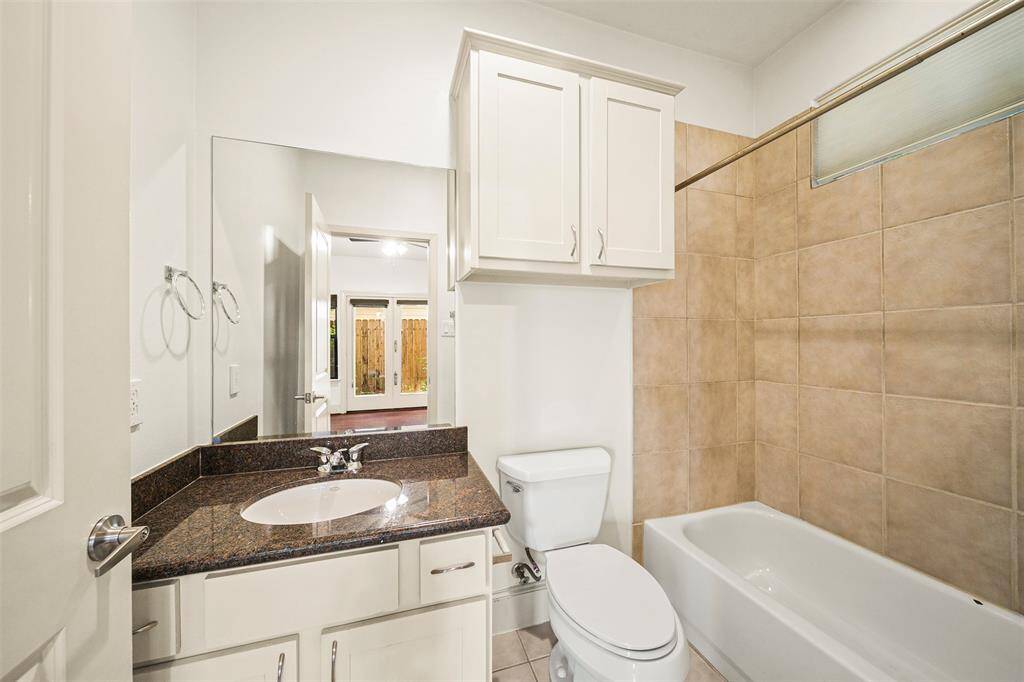 Private bath on 1st floor