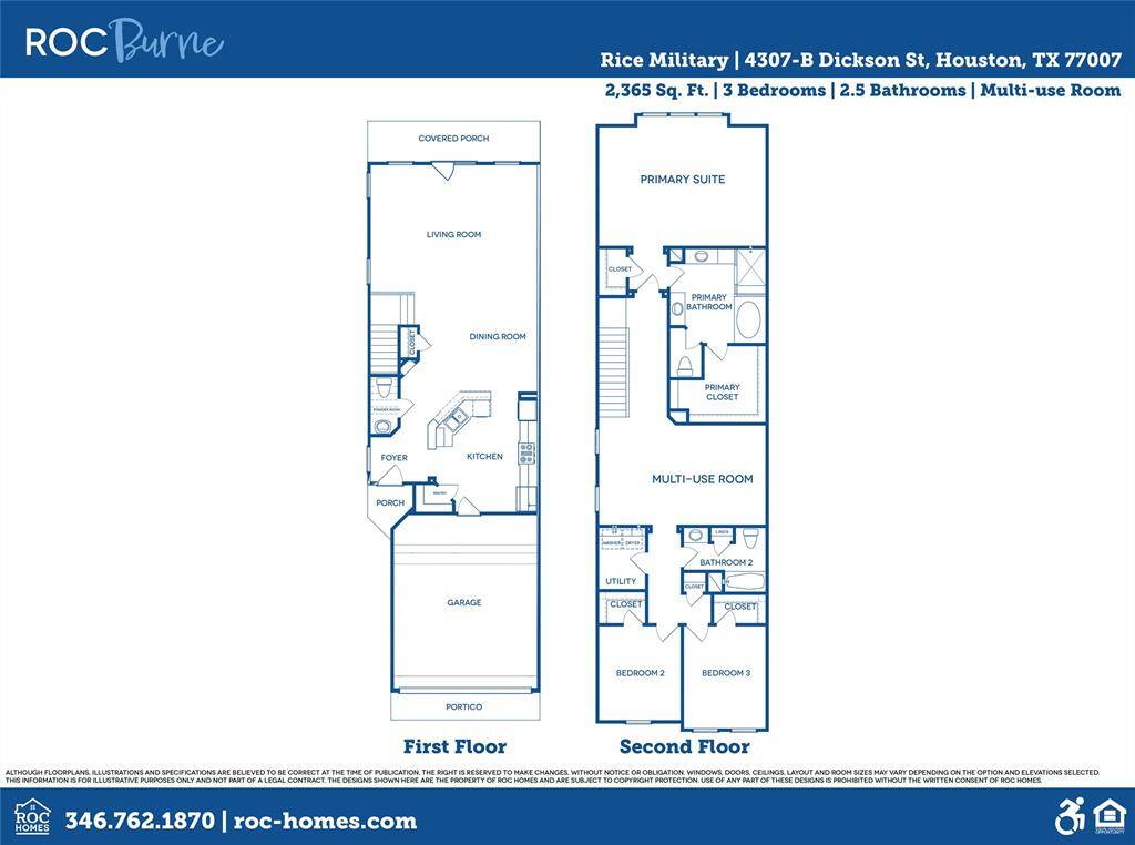 The ROCburne's floor plan has a focus on privacy and functionality, with living spaces on the ground floor and 3 bedrooms on the second floor.