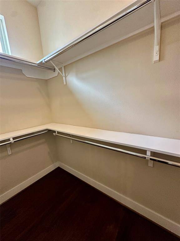 Huge primary closet on third floor.