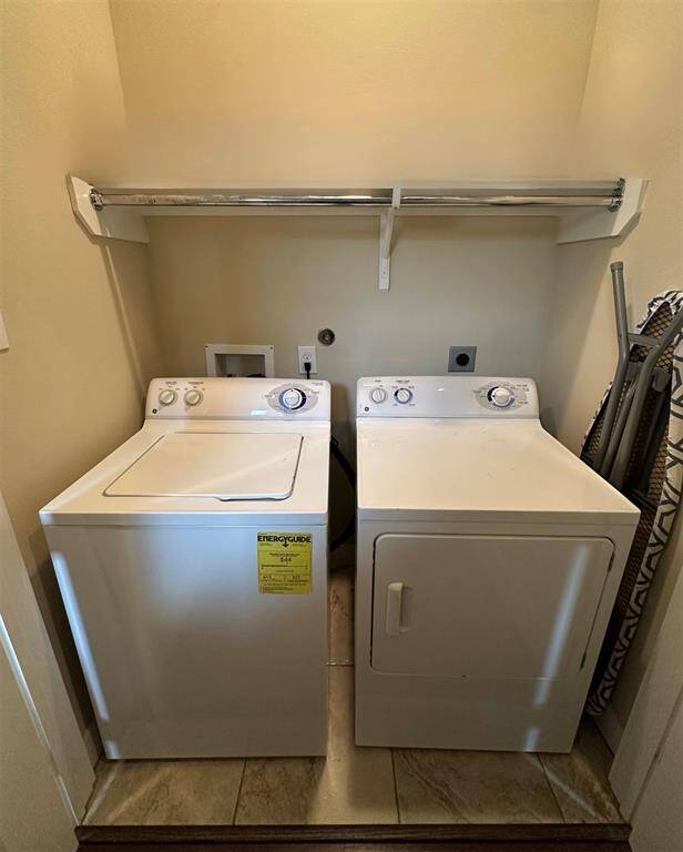 Laundry conveniently located on the third floor with primary bedroom.