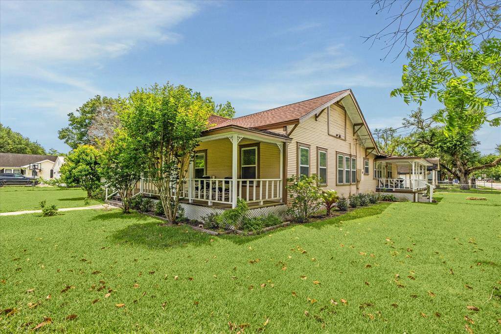 Another picturesque angle of this historic home—peek at the roof, replaced less than 5 years ago and ready to go!