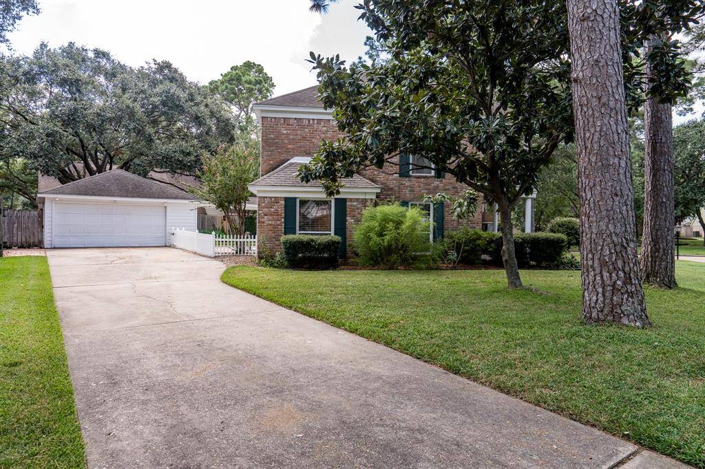 Garage is oversized with plenty of driveway parking.