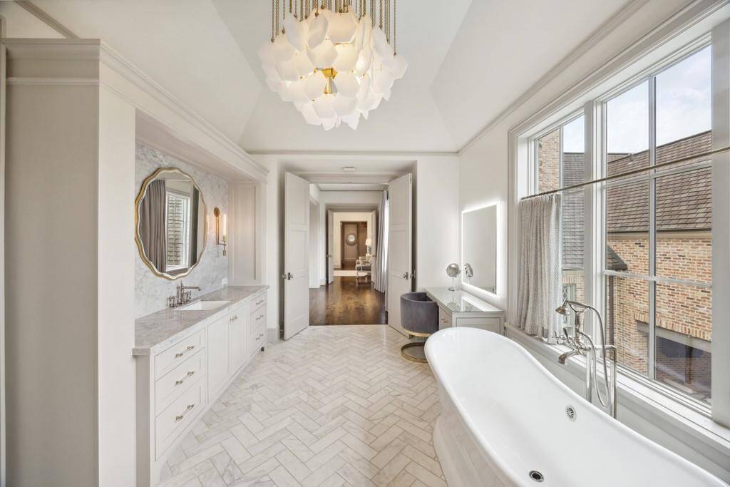 Another view of the luxurious primary bathroom.