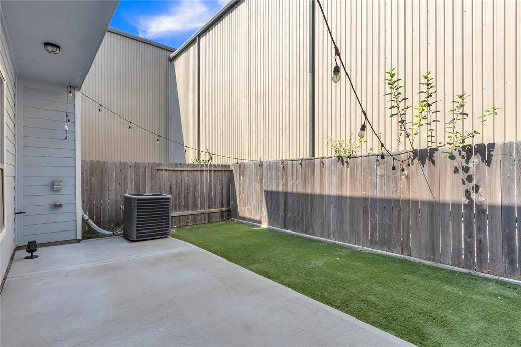 Private backyard