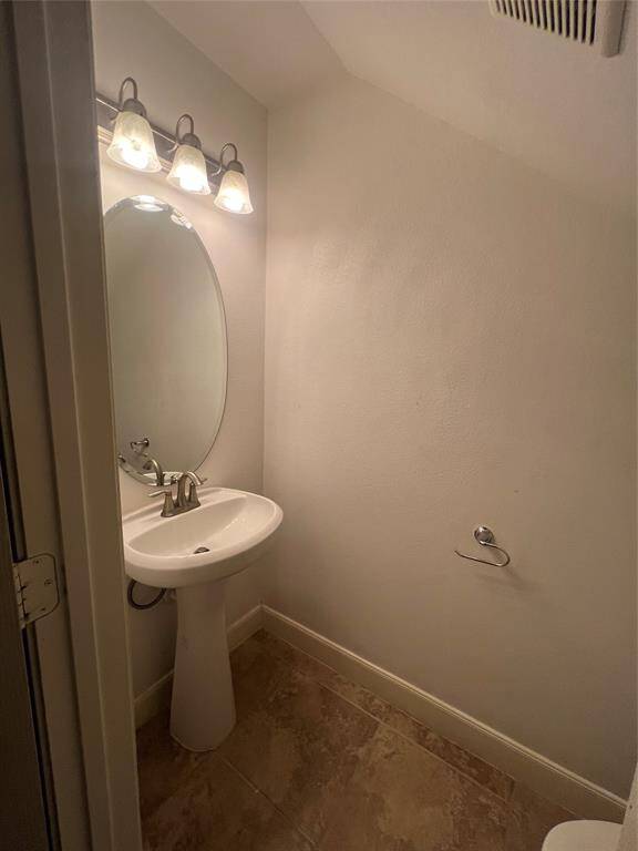 half bath downstairs