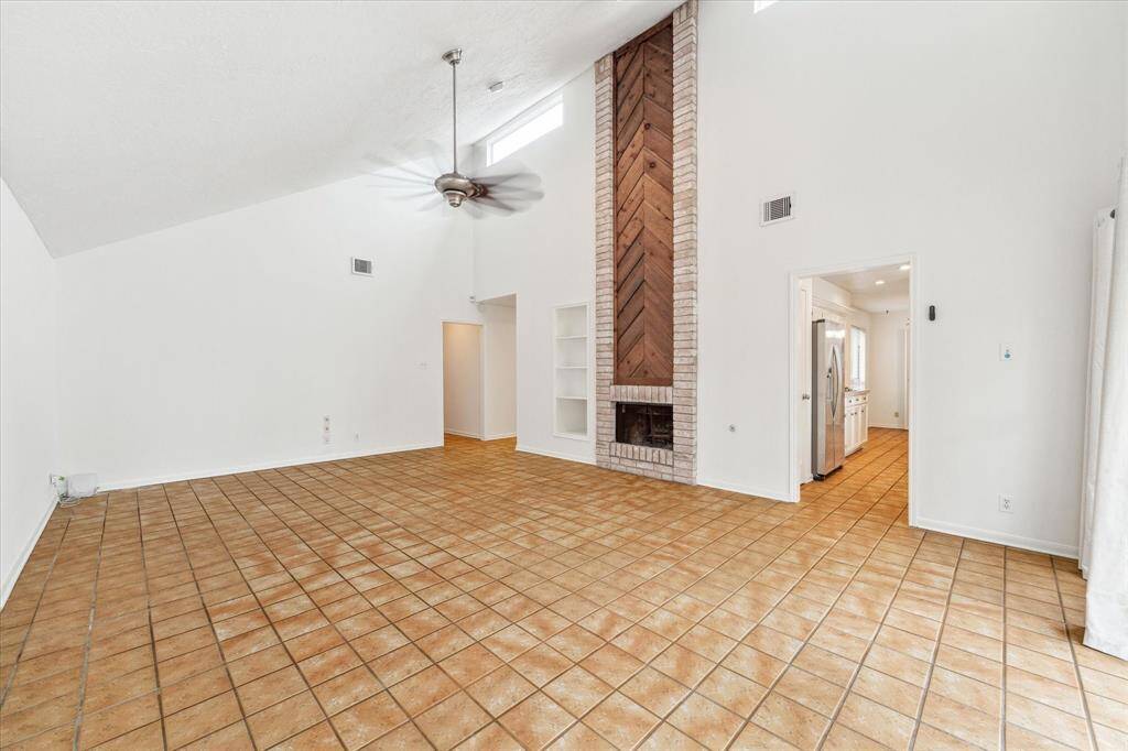 Family room off of kitchen.