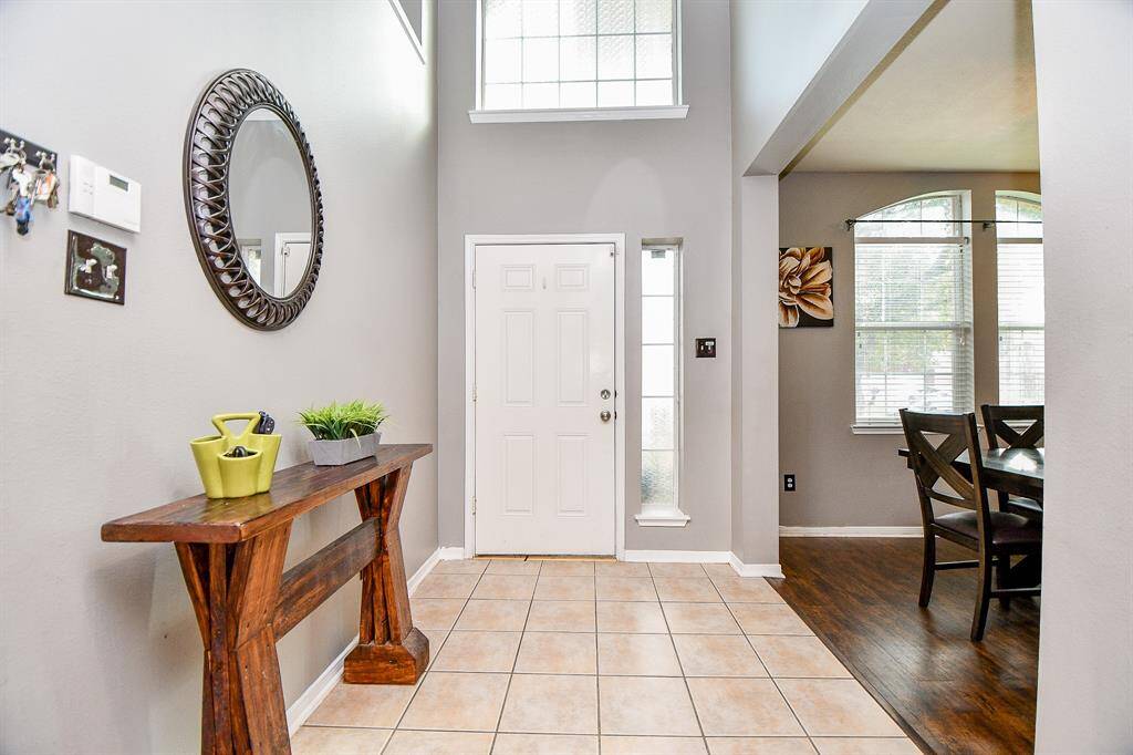 Light and bright entry way.
