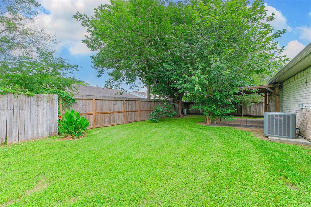 Another view of the backyard