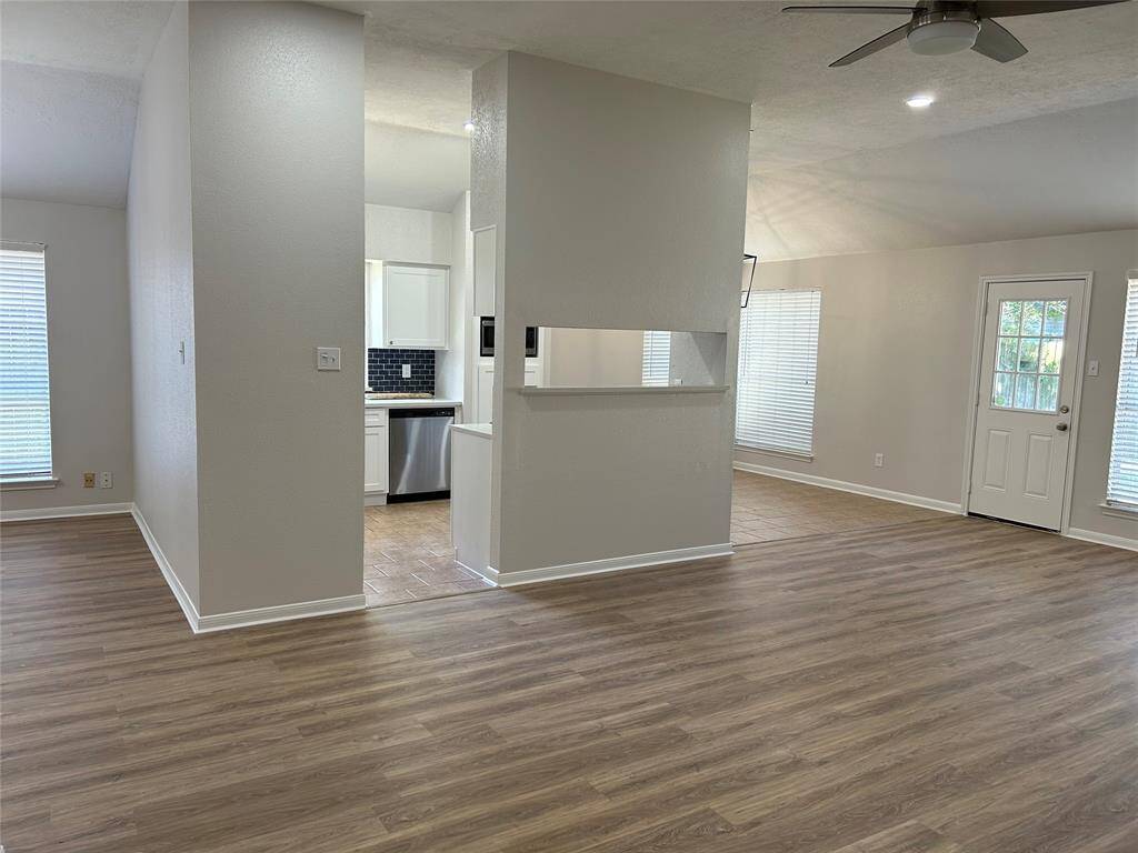 Open Kitchen to dining and living