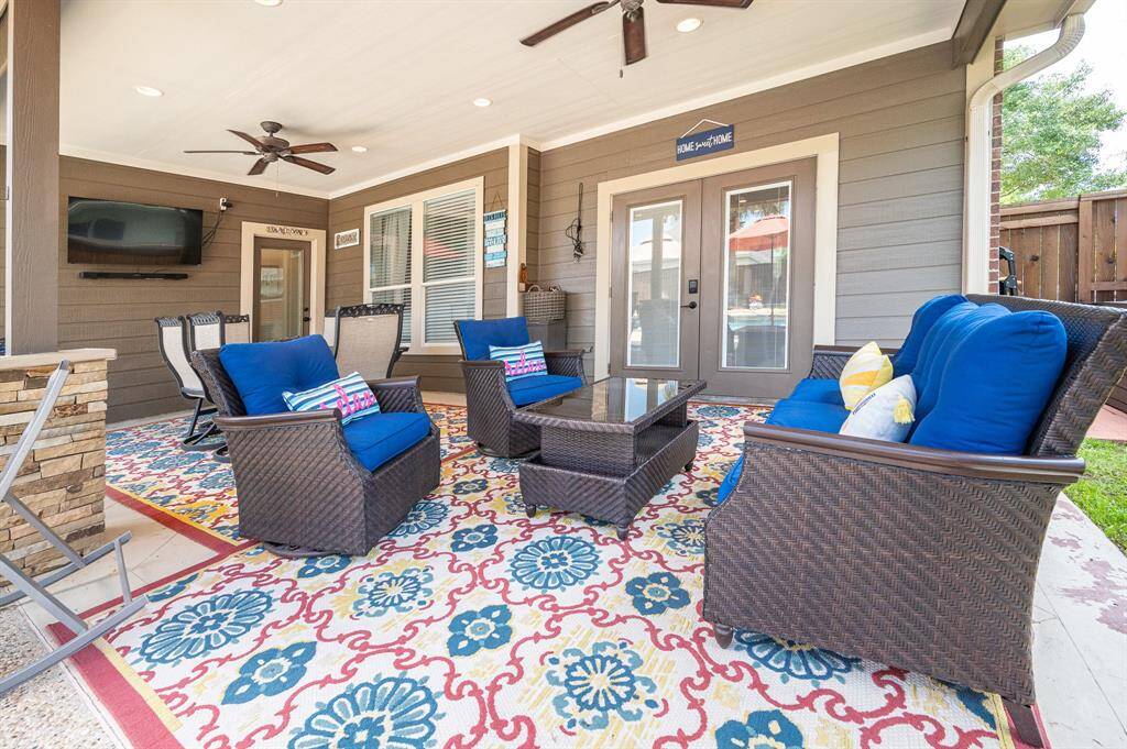 Spacious patio perfect for hosting memorable summer gatherings.