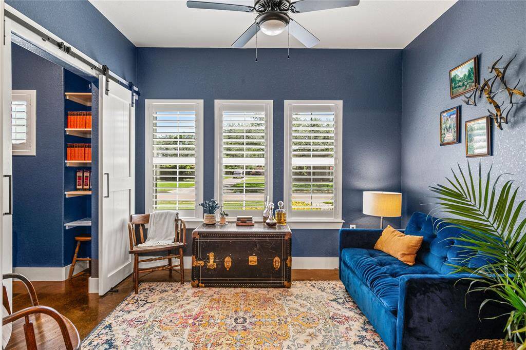 Office with walk-in closet.