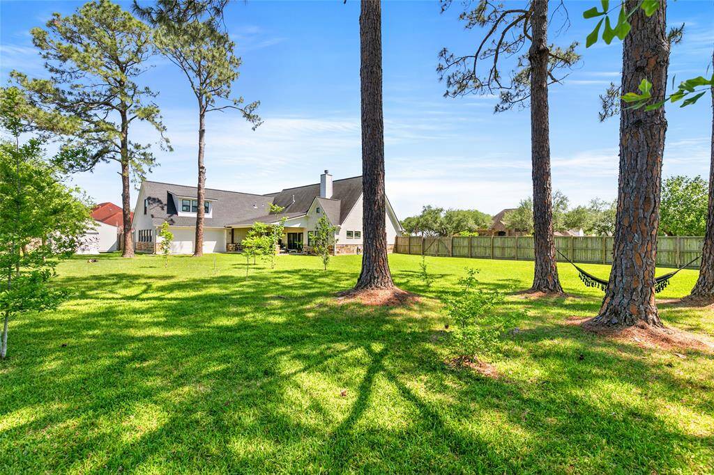 Large corner lot with room for a pool.
