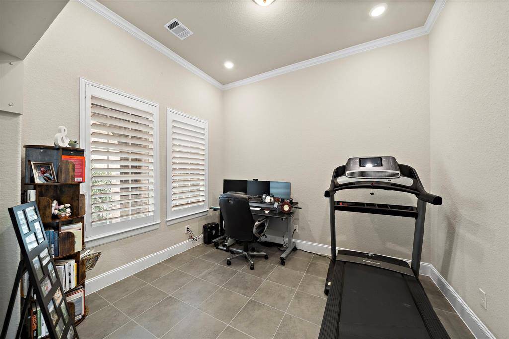 Office/study space located at the front of home, just off the entry way.