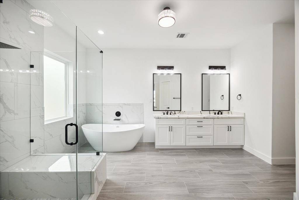 Spa like primary bathroom