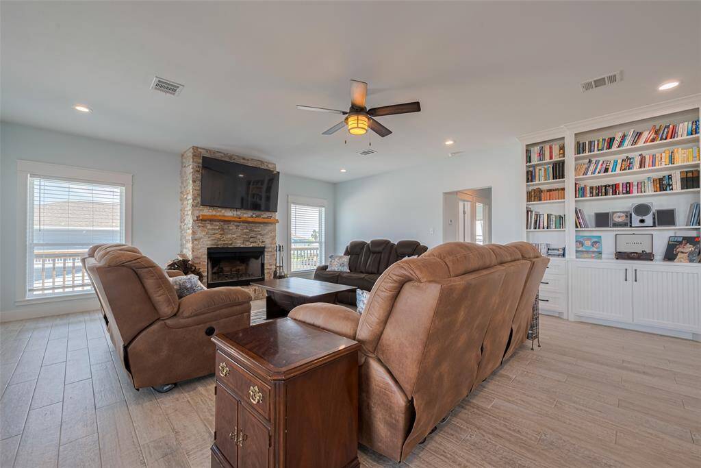 Open concept with living, dinning, and kitchen easily enjoyable for all your get togethers.