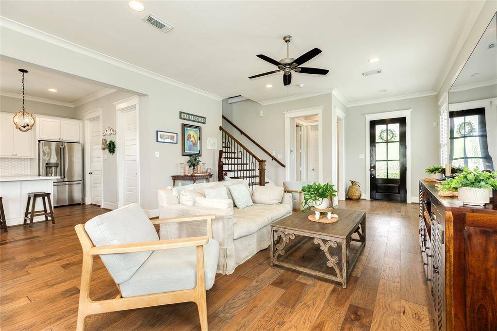 Spacious living area.