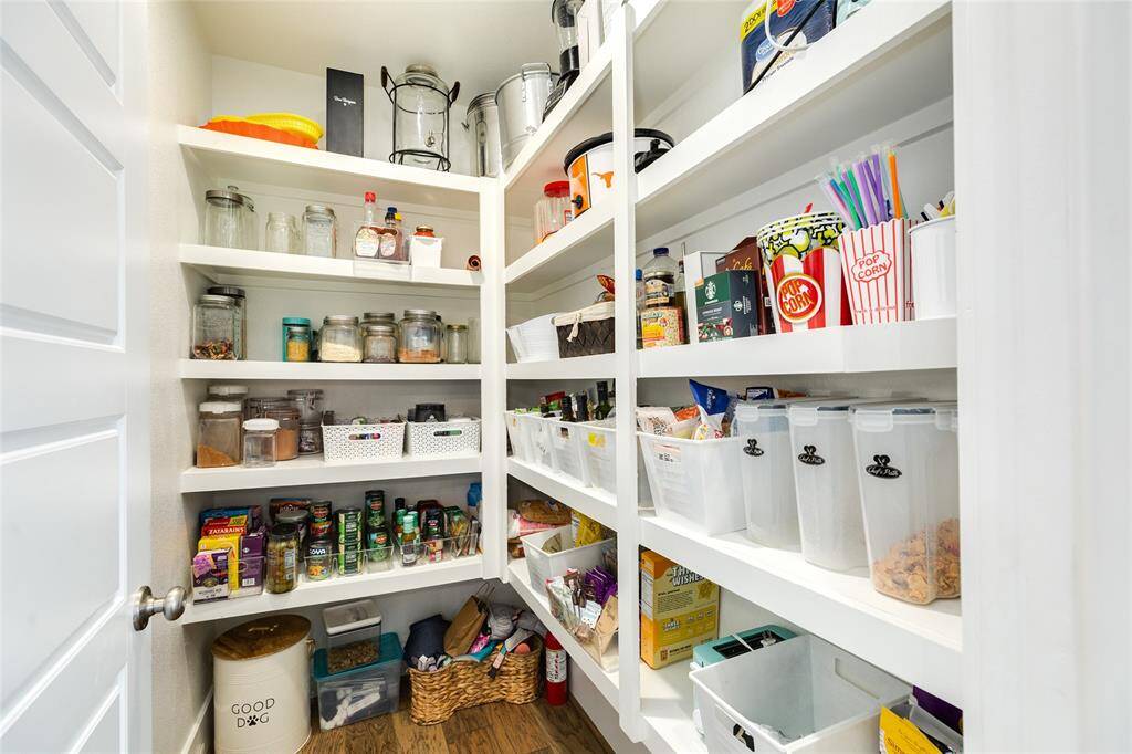 Large walk in pantry.