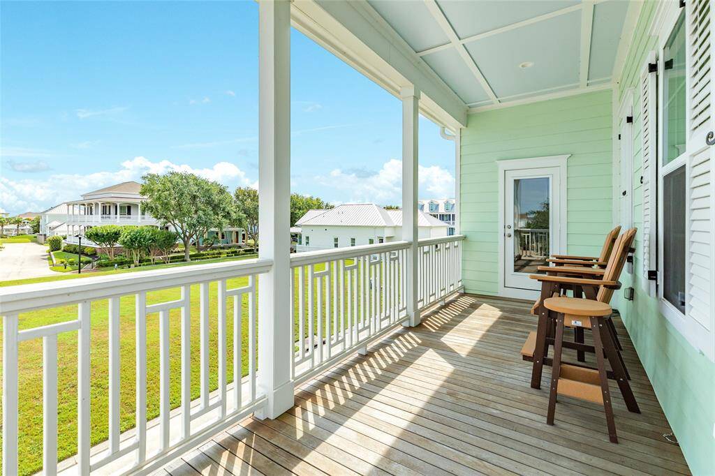 Great sunrises and water views from this East facing balcony.