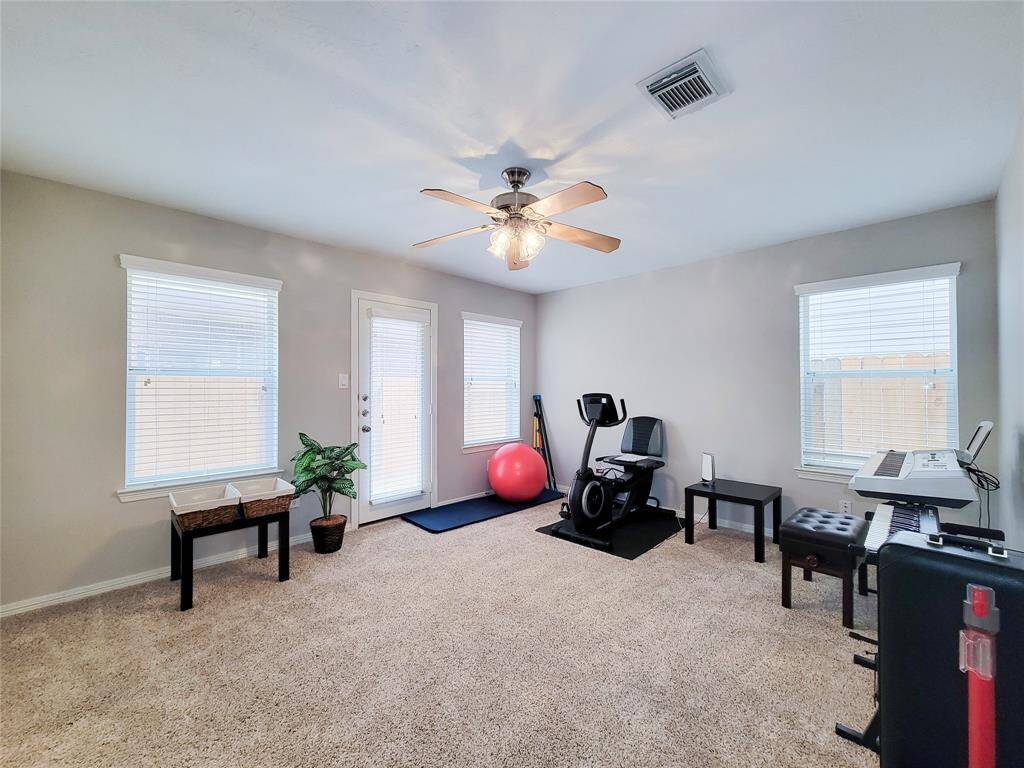 This guest suite or 3rd bedroom could also work as an office with it's own entrance.