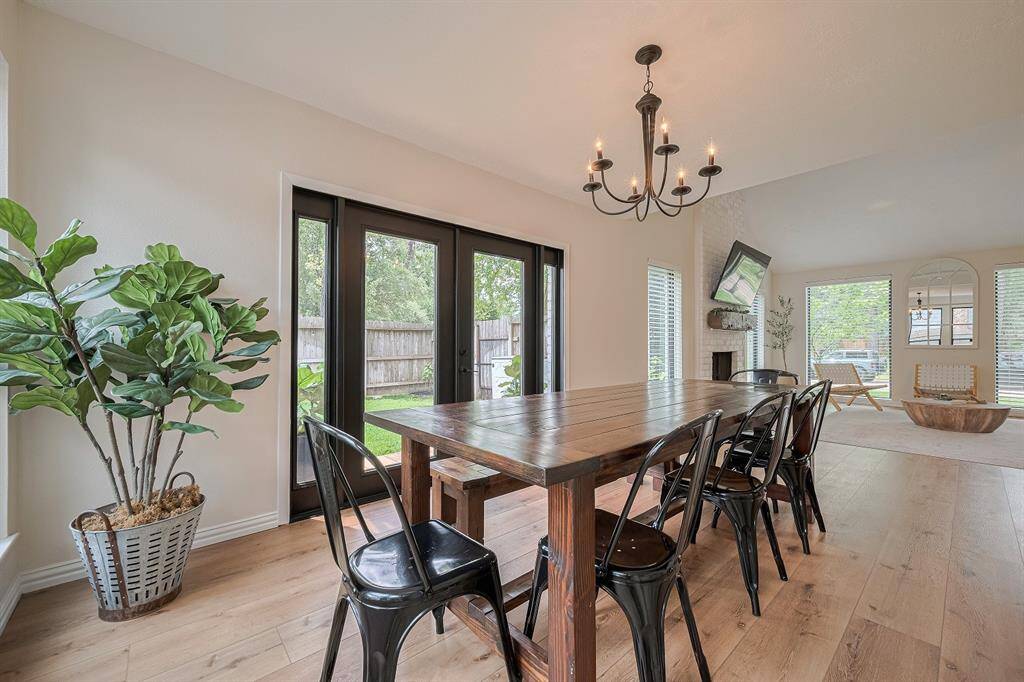 Open concept with individual spaces.