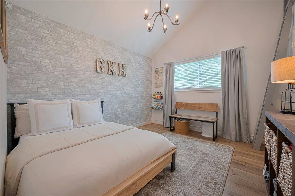 Second bedroom features luxury vinyl plank floors, modern fixtures and an awesome loft space!