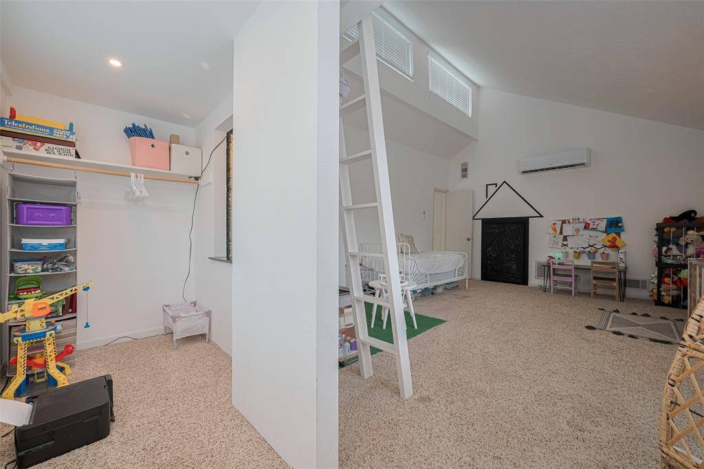 The closet can be hidden with curtains or add barn doors.