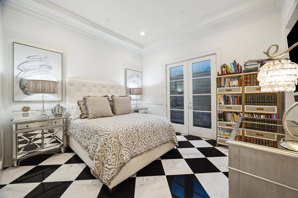The ground floor features a well-appointed guest bedroom.