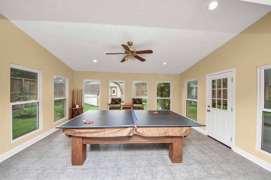 Pool table included!