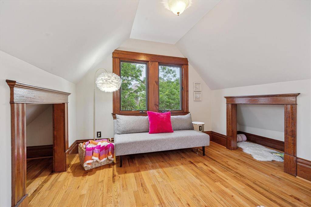 Tucked beneath the eaves, these storage nooks are ideal for stashing toys, books or luggage