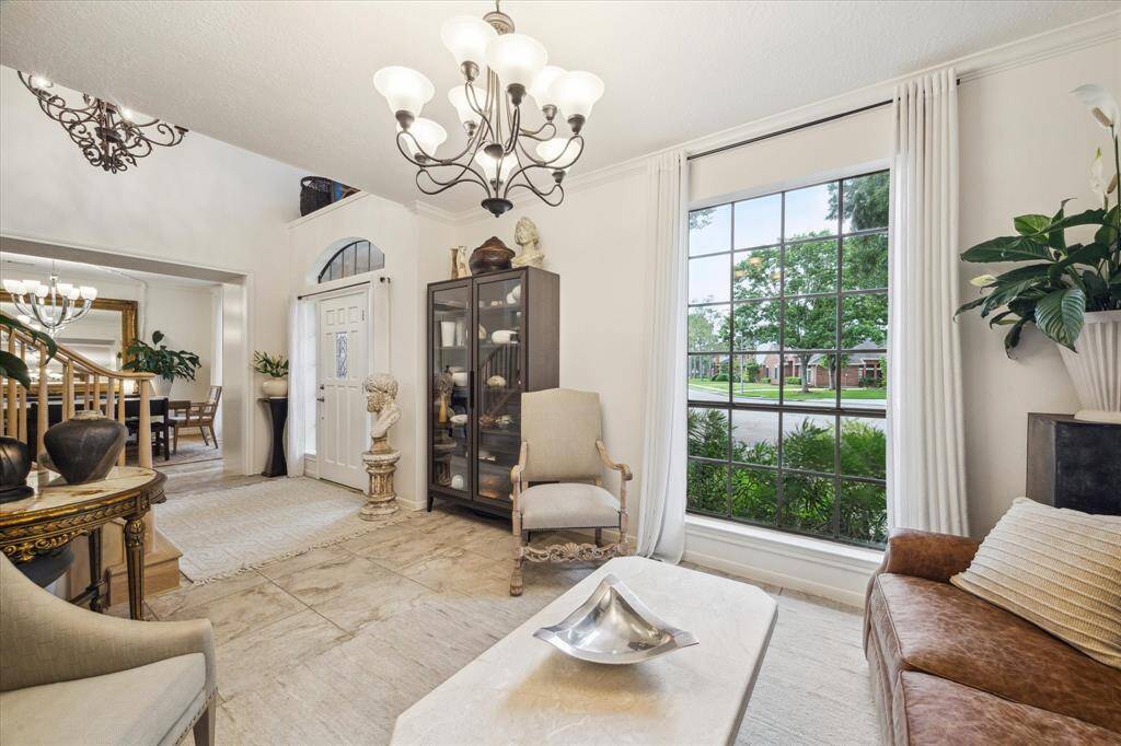 Sitting room at the front of the home