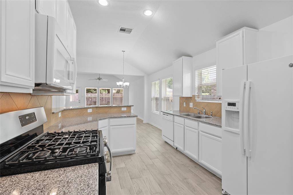 Kitchen Island and Dining Area view