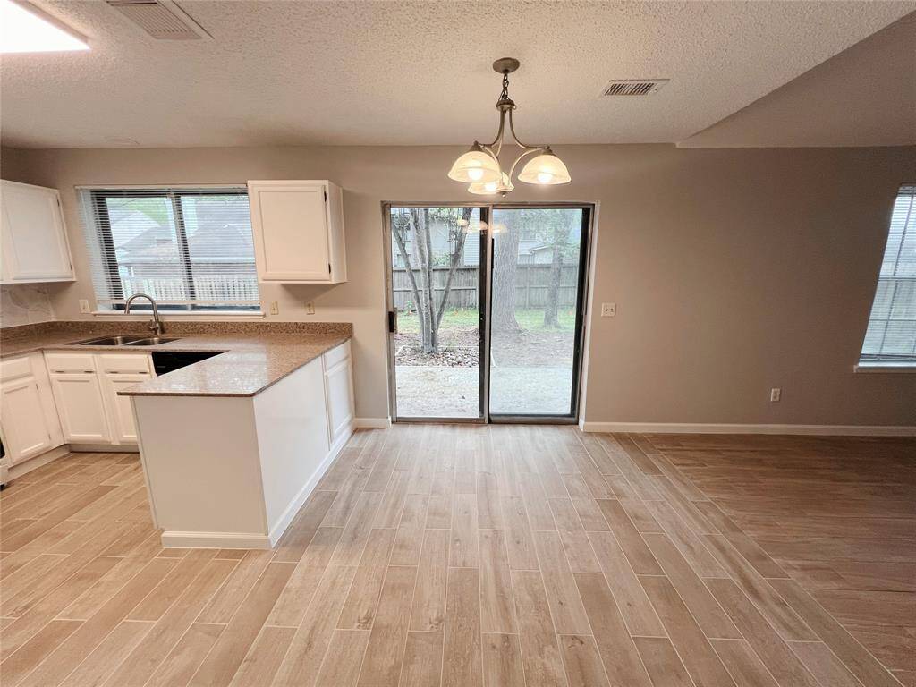 Breakfast area leading towards the kitchen