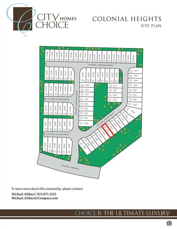 Site Plan - outlined in RED is the homes respective location.