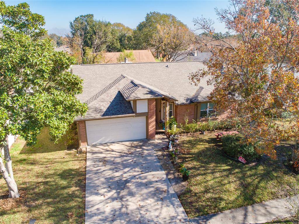 Aerial shot of the home