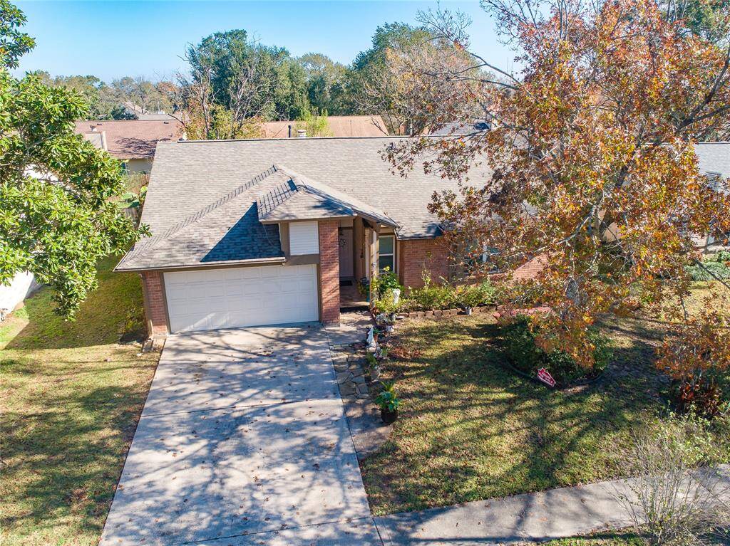 Aerial shot of the home