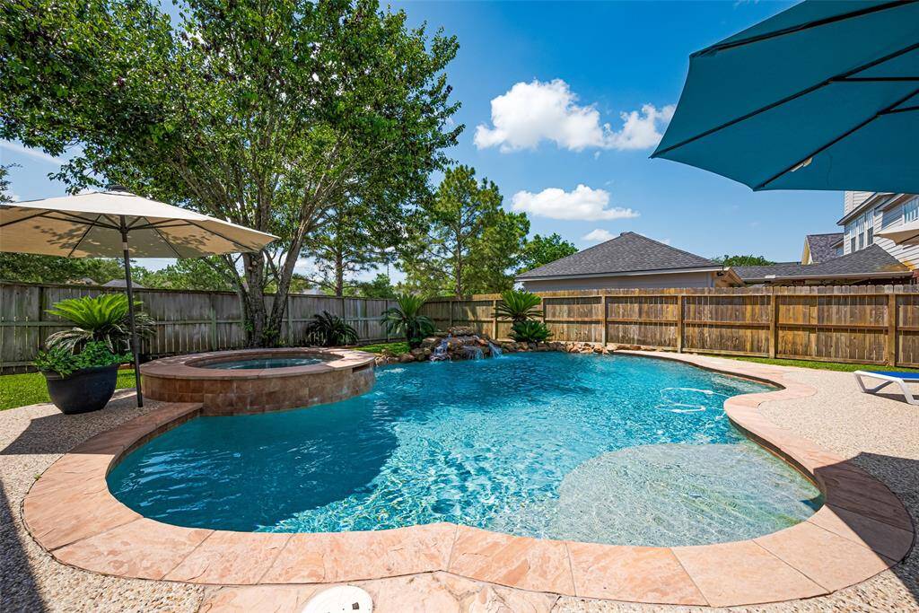 Your own oasis right in the backyard!  No back neighbors offers additional privacy.