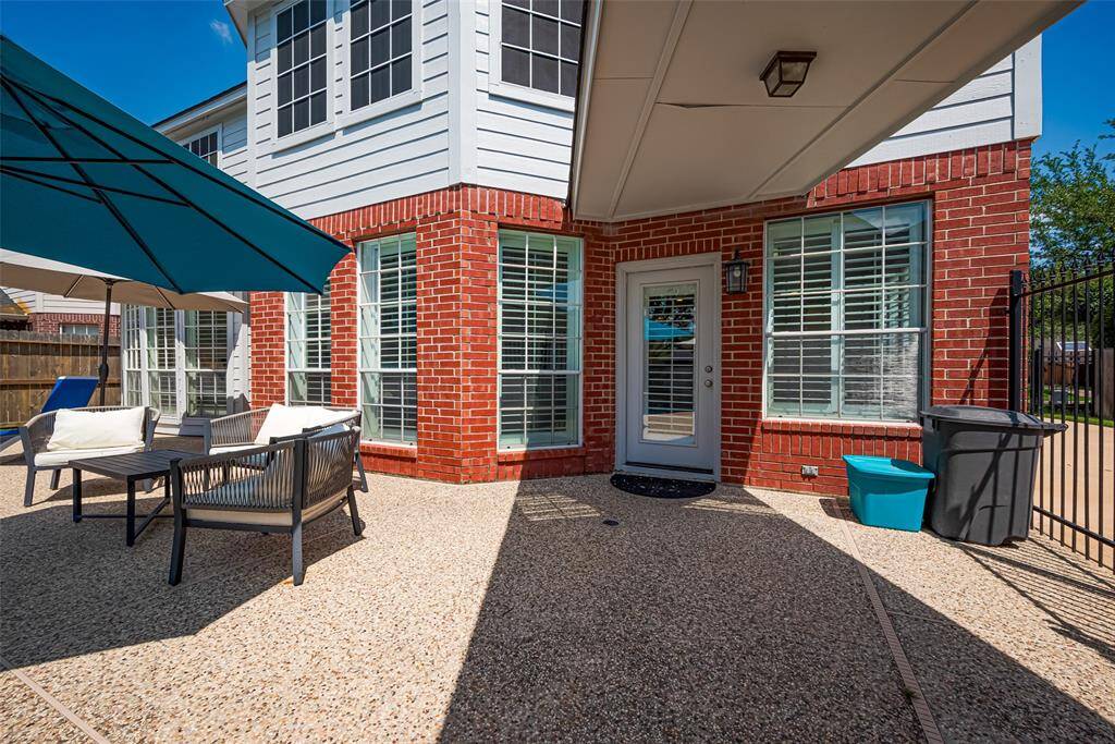 Plenty of room to add an outdoor kitchen.