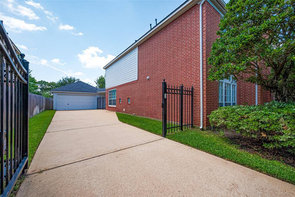 Gated entry for adds curb appeal and security