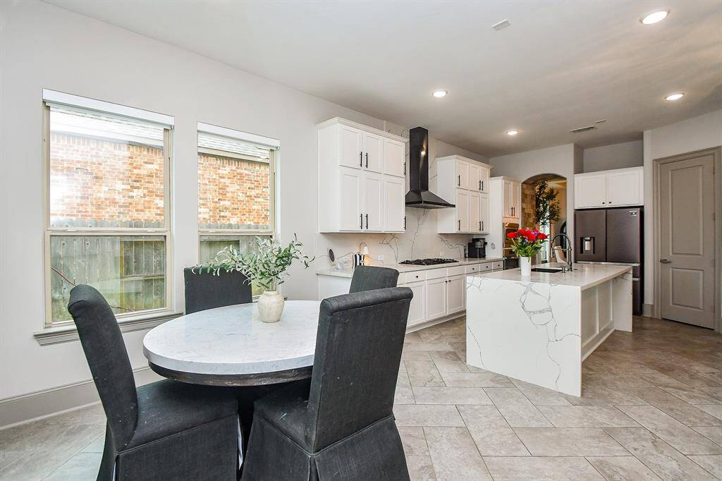 Large breakfast room open to kitchen and living room!