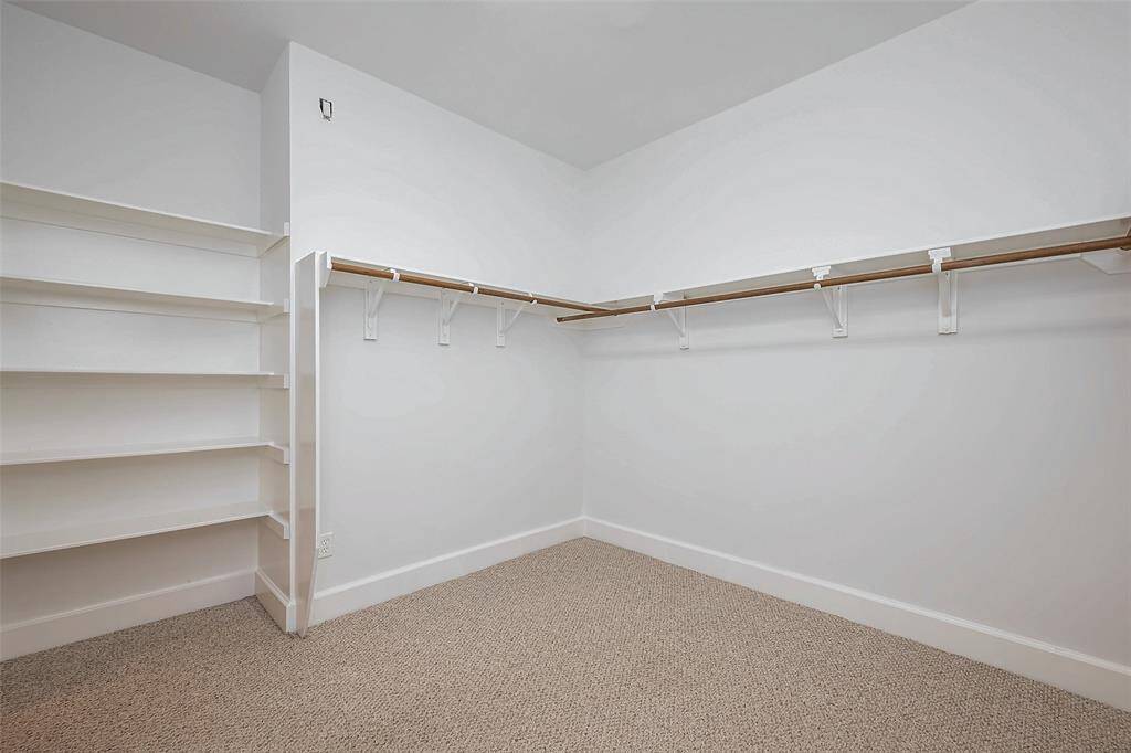 Extra large walk-in closet.