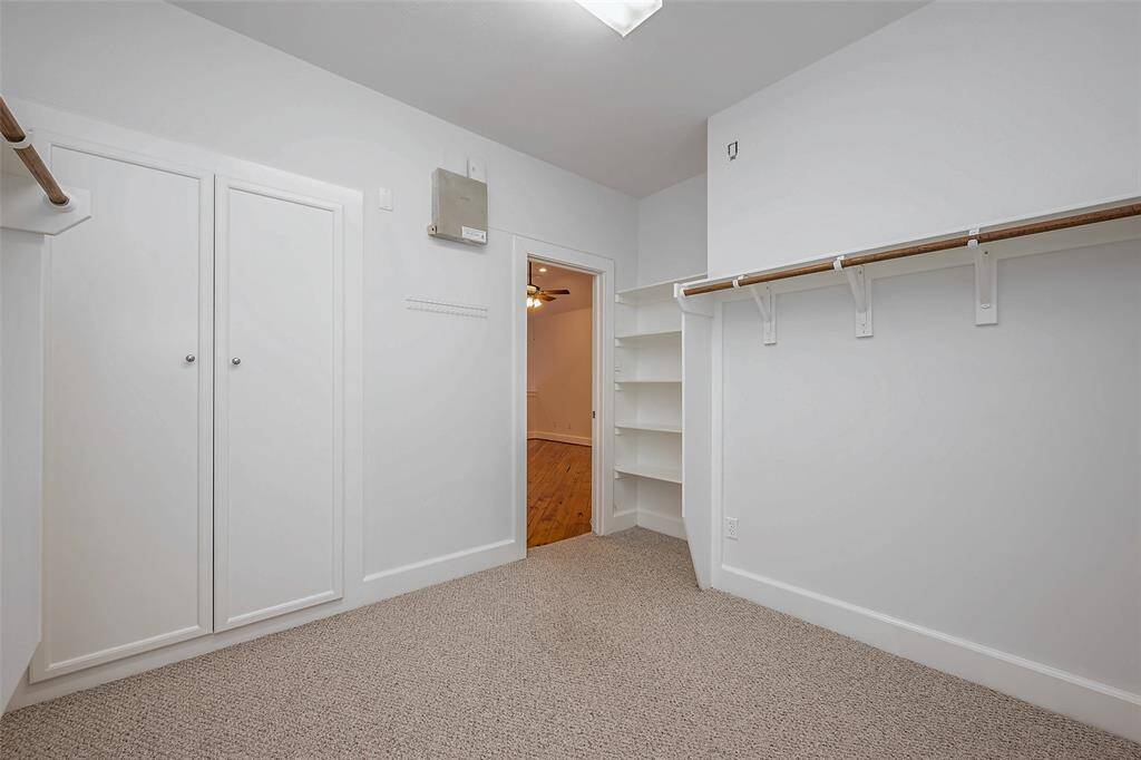 Primary closet