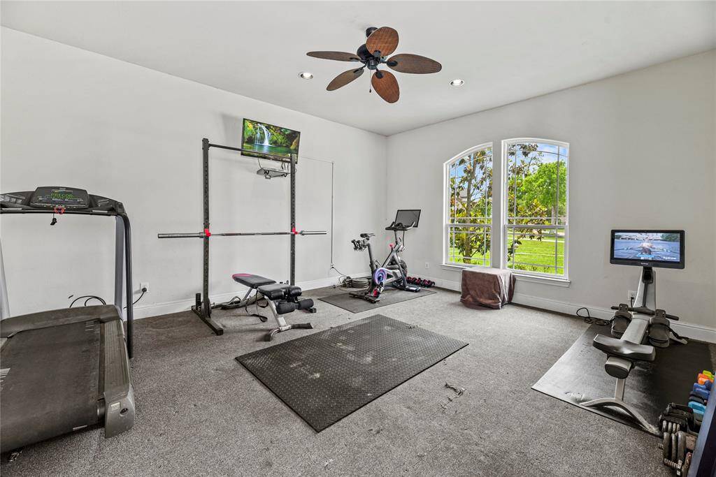 A home gym offers a convenient and private space to stay active and maintain fitness without leaving the house.