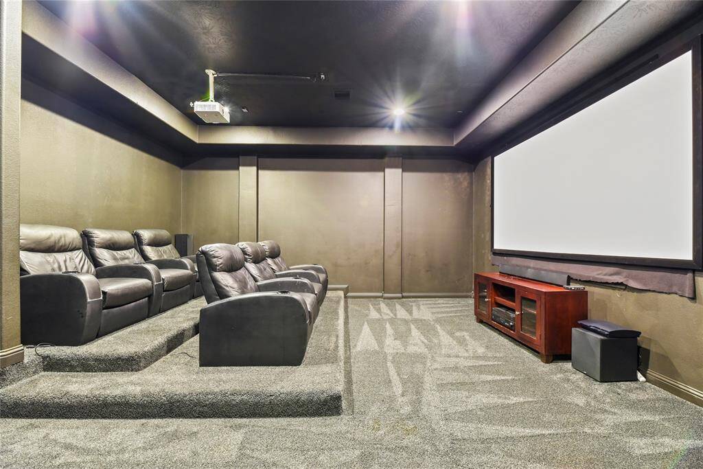 A home media room offers a dedicated space for enjoying movies, sports, and gaming. It's the perfect retreat for family entertainment or hosting unforgettable movie nights with friends.