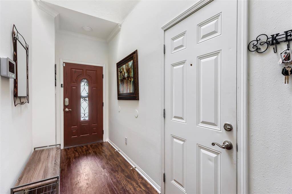 Entry way with luxury vinyl plank flooring