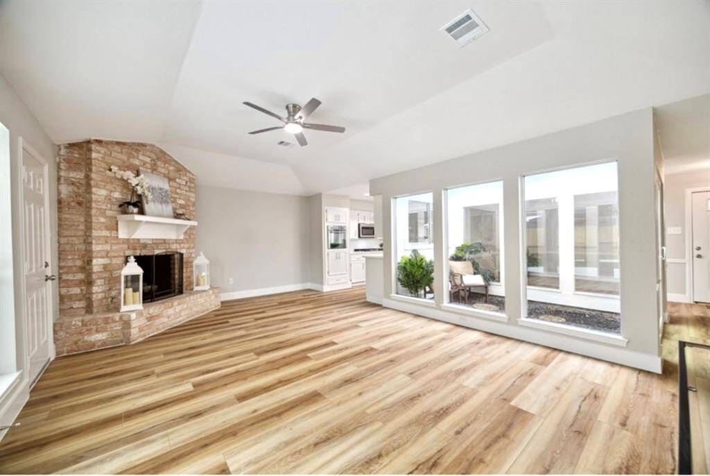 Enjoy your kitchen over looking your own private atrium.