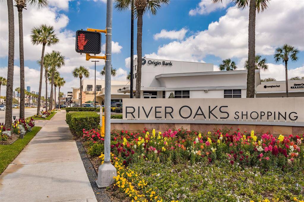 Walk into the River Oaks Shopping Center for retail, restaurants, or a film at the River Oak Theatre.