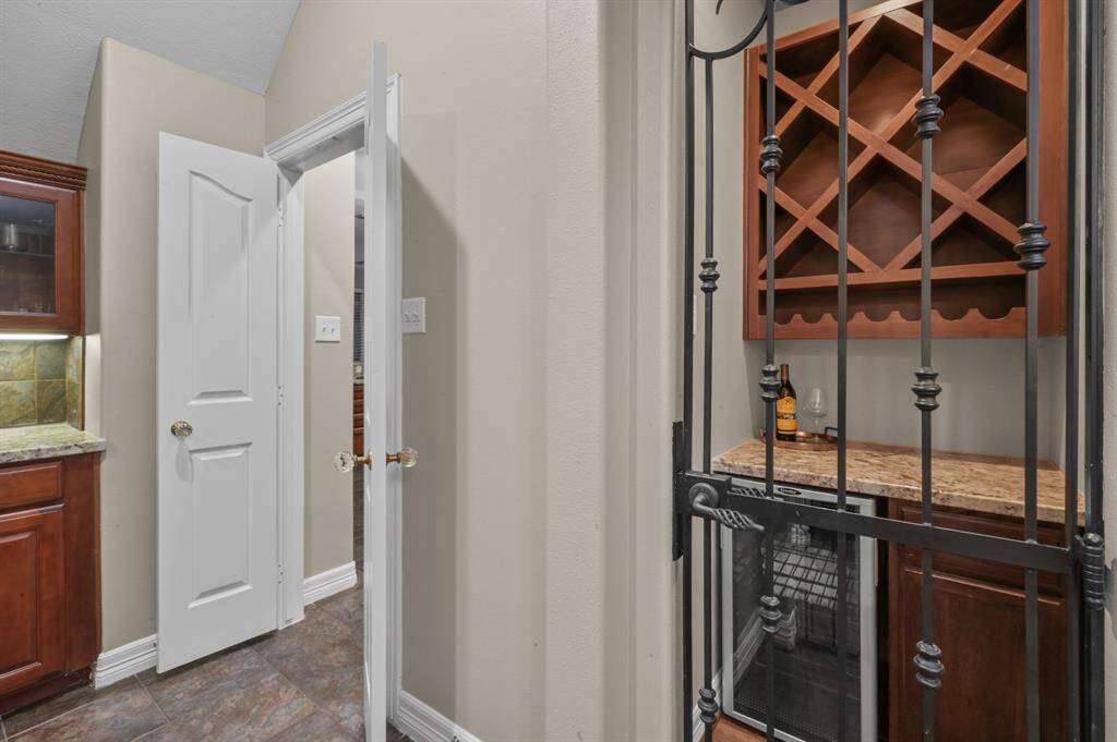 Wine grotto adds that touch of class complete with wine fridge