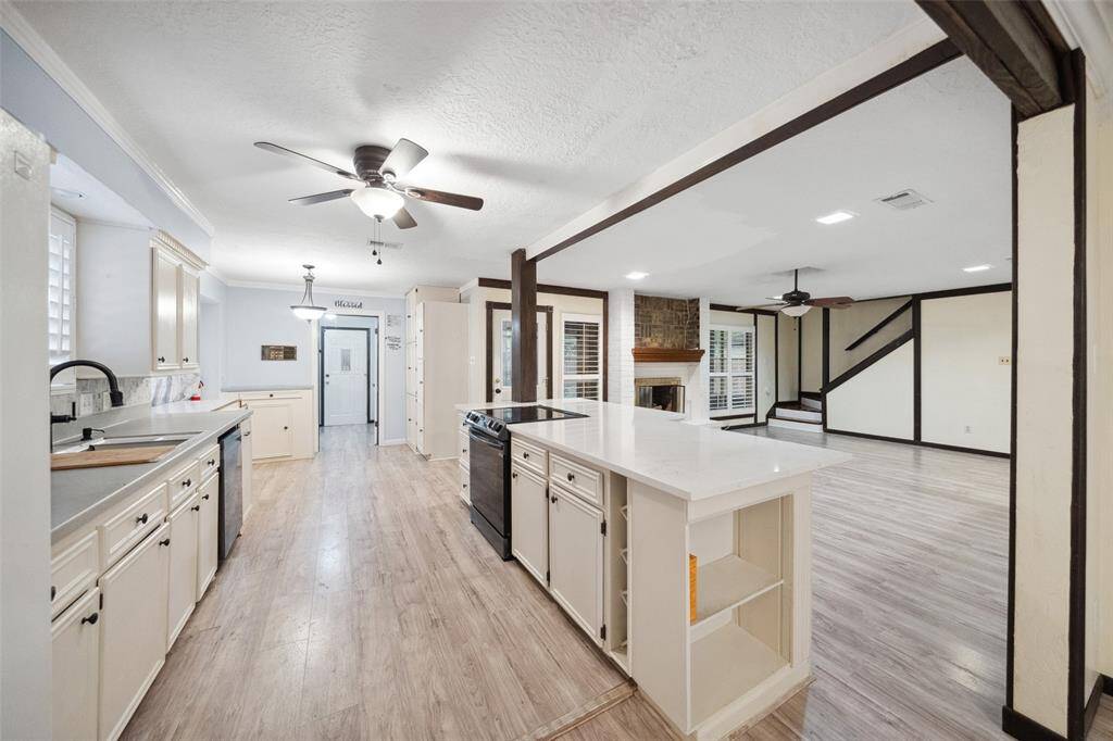 Open concept ground floor.