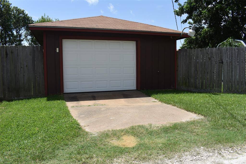 Detached garage with alley access