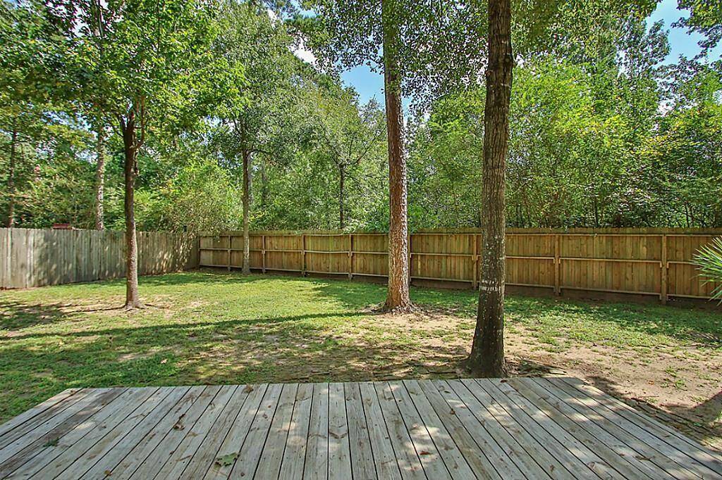 Spacious fenced outdoor area